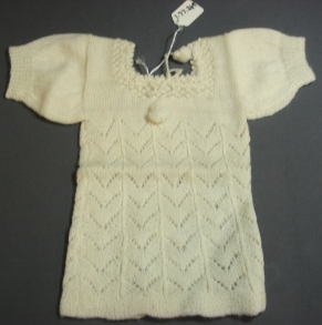 5 This prize winning knitted singlet was made by Betty Brown, daughter of the author John Brown.